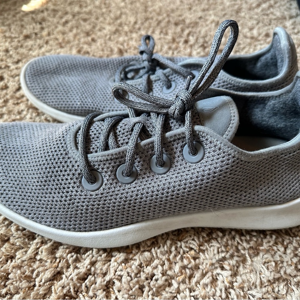Gray Knit Sneakers